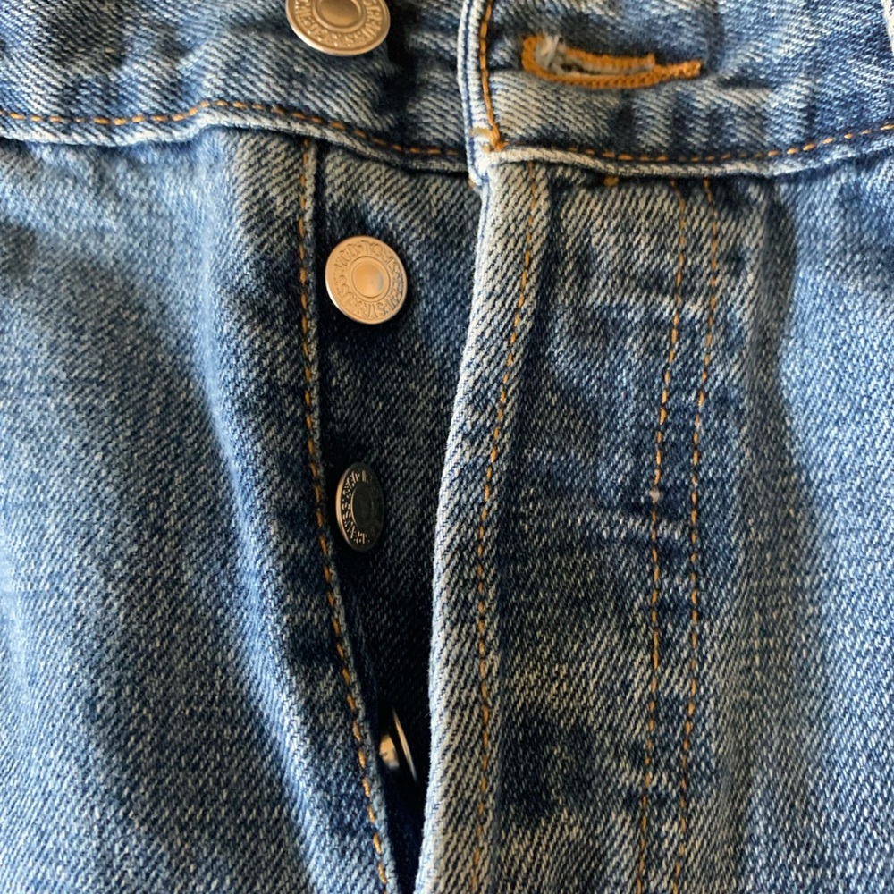 Levi's Men's Straight fit 501 Blue Jeans - Picture 6 of 6